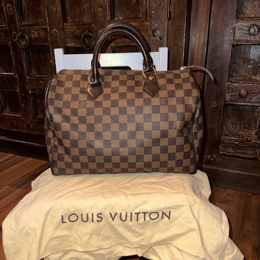 AUTHENTIC Louis Vuitton Damier Ebene Speedy 30